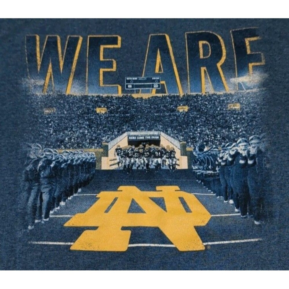 Notre Dame 2014 Football "Then, Now, Forever" 2 Sided Graphic Tshirt Adult XL - Picture 4 of 8